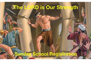 Sunday School Registration 2023